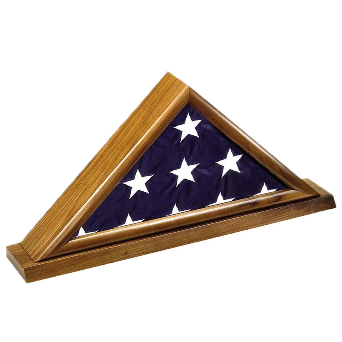 Memorial Flag Case | Cherry or Walnut Finish | Flag Presentation Case | 17.5x8.5