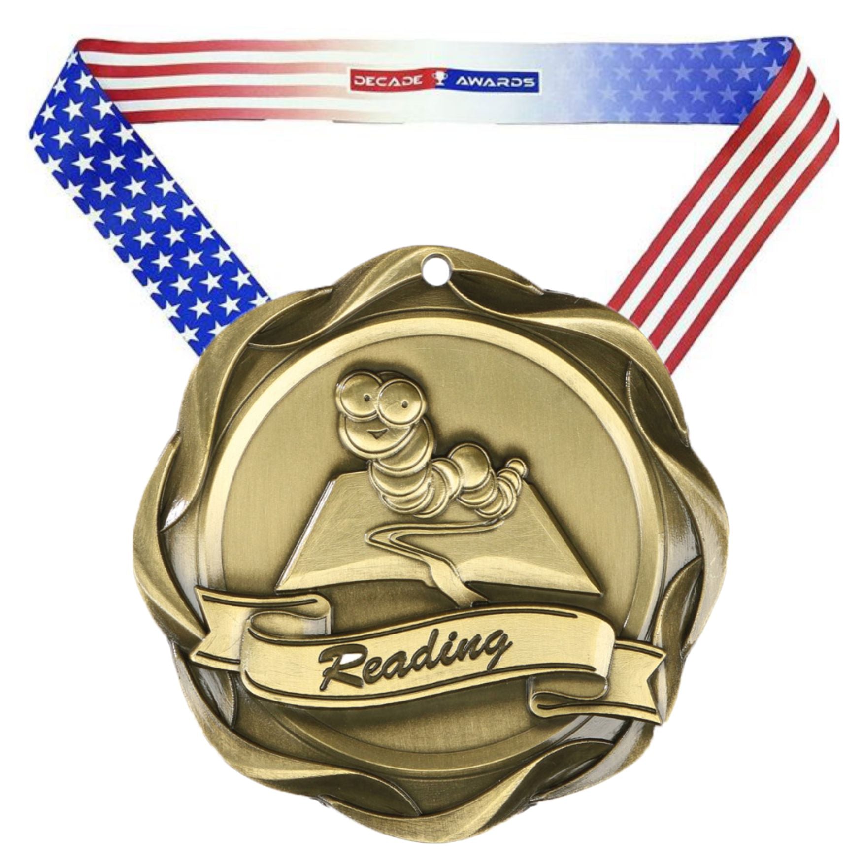 Reading Ribbon Personalized Reading Medal and Ribbon | Fusion Reading Medal – Decade ...