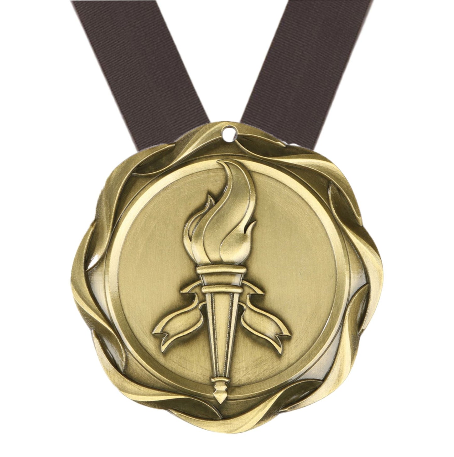 Victory Fusion Medal- Gold, Silver or Bronze | Engraved Victory Medallion - 3 Inch Wide Decade Awards
