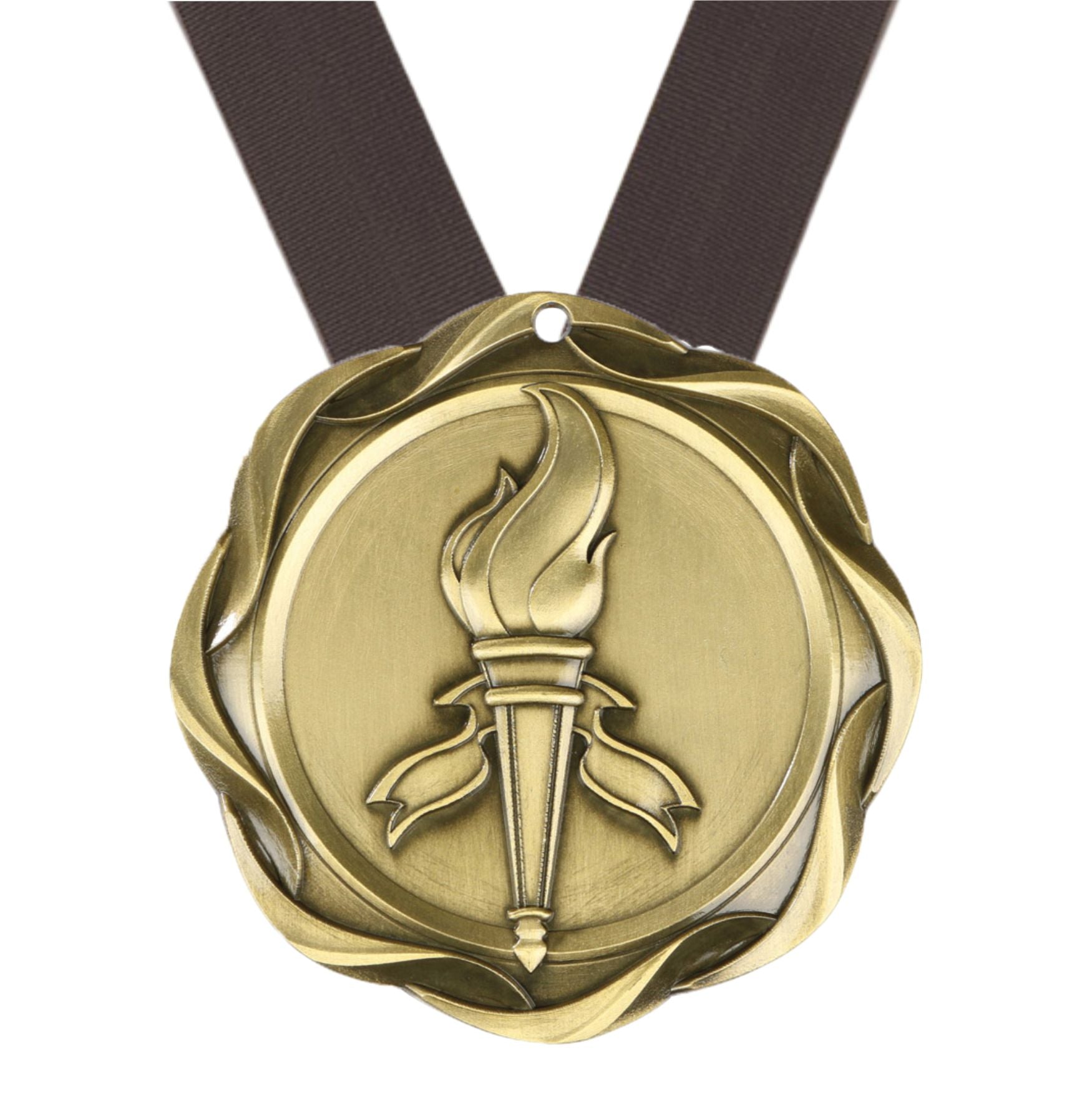 Victory Fusion Medal- Gold, Silver or Bronze | Engraved Victory Medallion - 3 Inch Wide Decade Awards