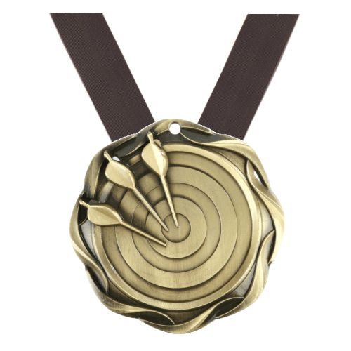 Archery Fusion Medal- Gold, Silver or Bronze | Engraved Archery Medallion - 3 Inch Wide Decade Awards