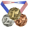 1st, 2nd, 3rd Fusion Medal- Gold, Silver or Bronze | Engraved Place Medallion - 3 Inch Wide Decade Awards