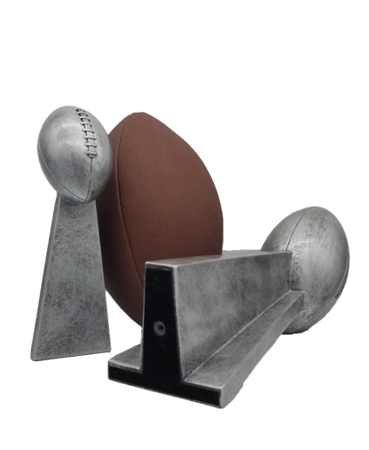Fantasy Football Champion Silver Tower Trophy | FFL Winner Award - 10.25 or 15 Inch Tall