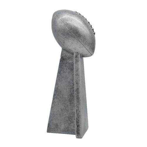 Fantasy Football Champion Silver Tower Trophy | FFL Winner Award - 10.25 or 15 Inch Tall