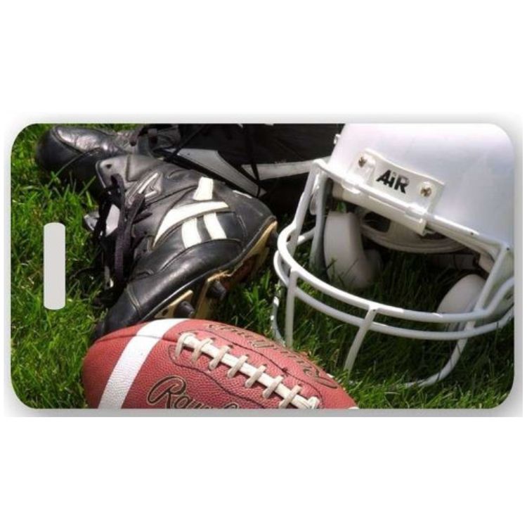 Football Luggage Tag | Personalized or Fill-in Bag Tag for Players