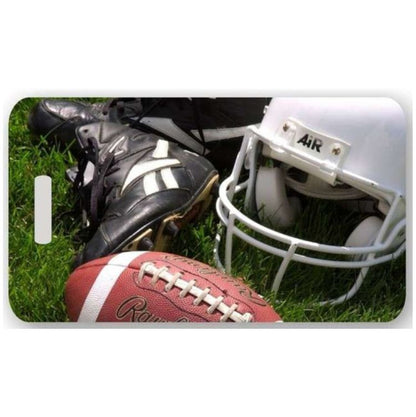 Football Luggage Tag | Personalized or Fill-in Bag Tag for Players