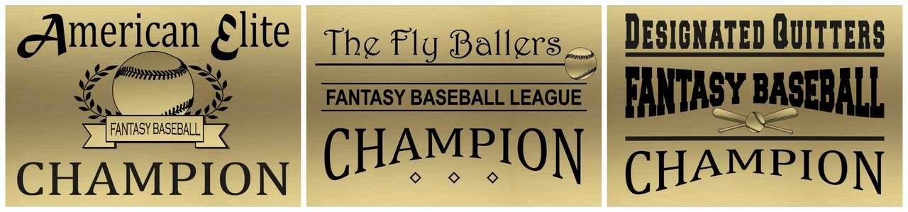 Fantasy Baseball Armchair Perpetual Trophy | Engraved Baseball Fantasy League Perpetual Award - 10.5 Inch Tall Decade Awards