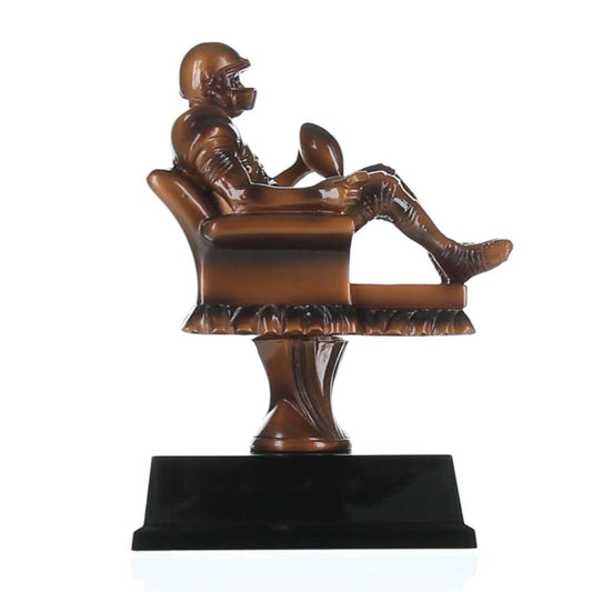 Fantasy Football Armchair Quarterback Trophy | Engraved FFL Award - 6.5 Inch Tall Decade Awards