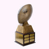 Fantasy Football Champion Perpetual Trophy | Engraved Gold with Silver Laces FFL Champion Perpetual Trophy - 17 Inch Tall Decade Awards