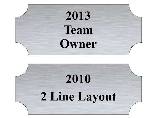 Fantasy Football Champion Perpetual Trophy | Engraved Silver with Gold Laces FFL Champion Perpetual Trophy - 17 Inch Tall Decade Awards
- Perpetual Plate 2 or 3 line options