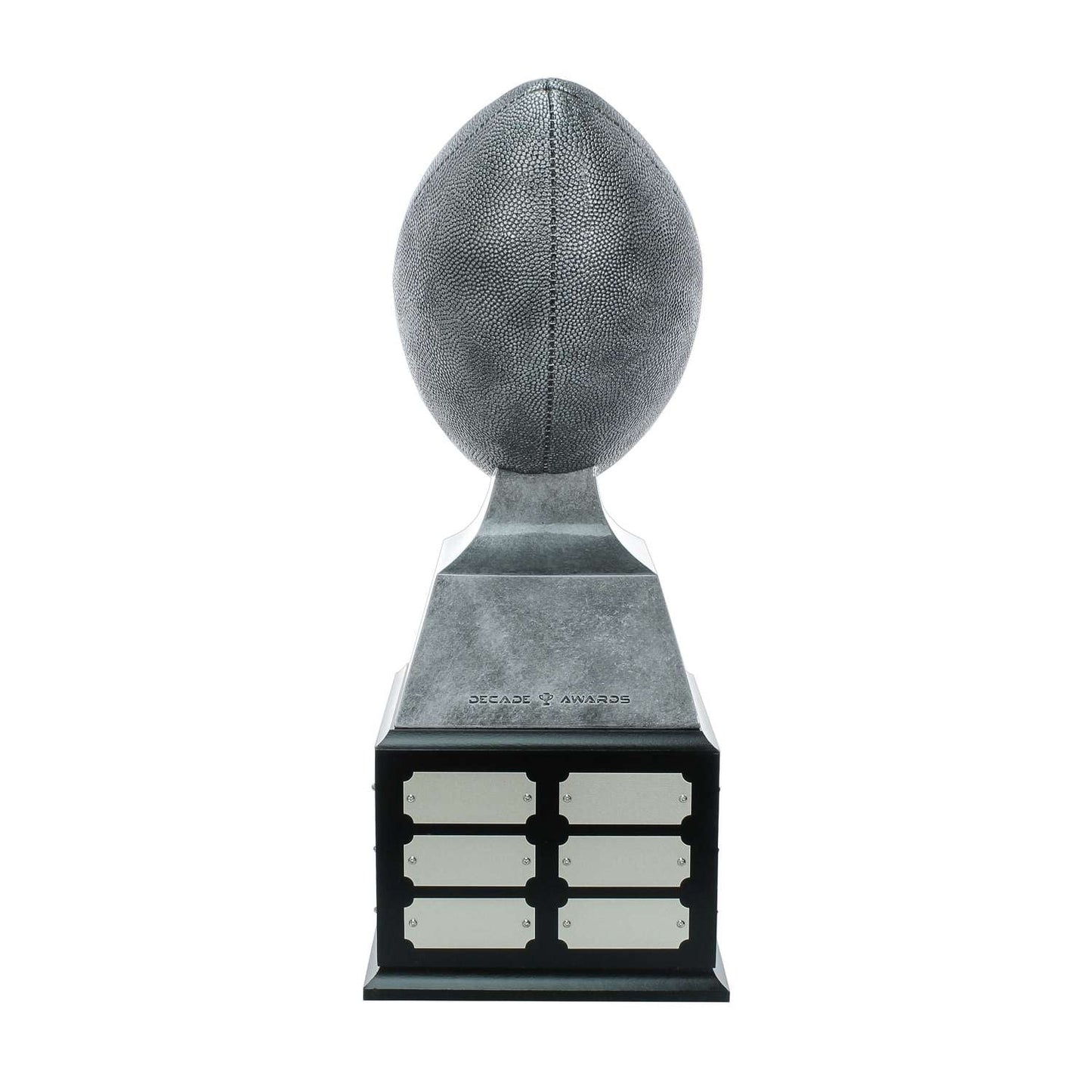 Fantasy Football Champion Perpetual Trophy | Engraved Silver with Gold Laces FFL Champion Perpetual Trophy - 17 Inch Tall Decade Awards