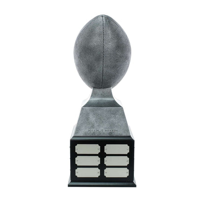 Fantasy Football Champion Perpetual Trophy | Engraved Silver with Gold Laces FFL Champion Perpetual Trophy - 17 Inch Tall Decade Awards