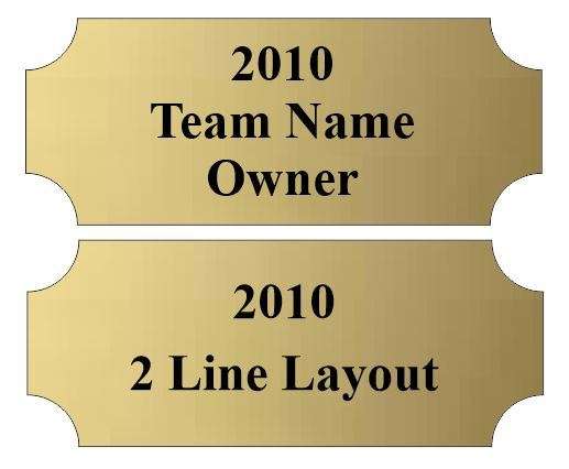 Fantasy Football League Champion Perpetual Trophy | Engraved FFL Perpetual Award - 15.5 Inch Tall Decade Awards
- Perpetual Plate options