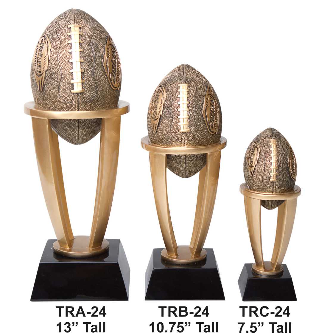 Fantasy Football Tower Trophy | Engraved FFL Award - 7.5, 10.75 or 13 Inch Tall Decade Awards