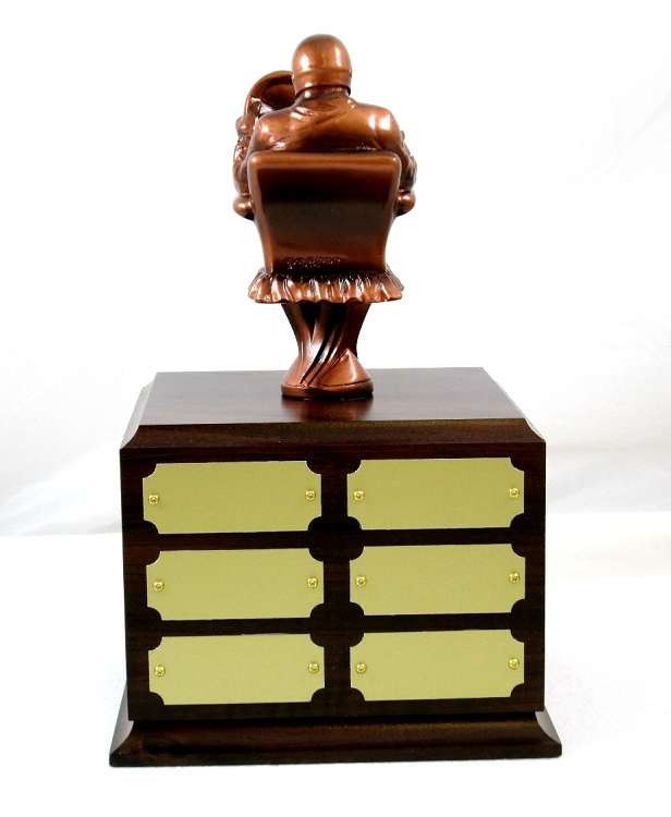 Fantasy Racing Armchair Perpetual Trophy | Engraved Racing Fantasy League Award - 10.5 Inch Tall Decade Awards