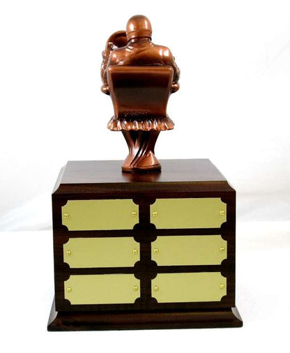 Fantasy Racing Armchair Perpetual Trophy | Engraved Racing Fantasy League Award - 10.5 Inch Tall Decade Awards