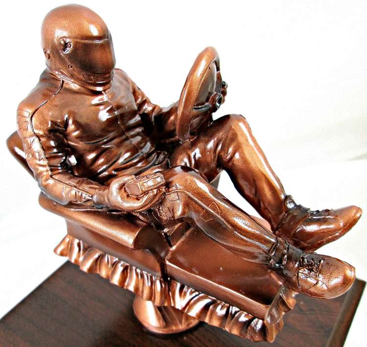 Fantasy Racing Armchair Perpetual Trophy | Engraved Racing Fantasy League Award - 10.5 Inch Tall Decade Awards