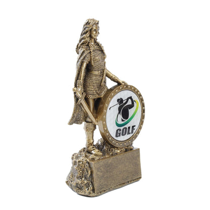 Female Champion Trophy - Golf | Engraved Woman Golf Warrior Award - 6.75 Inch Tall Decade Awards
