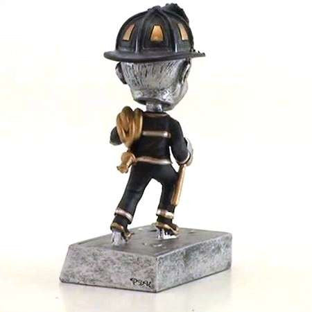 Fireman Bobblehead Trophy - 5.5 Inch Tall | Engraved Fireman Award Decade Awards