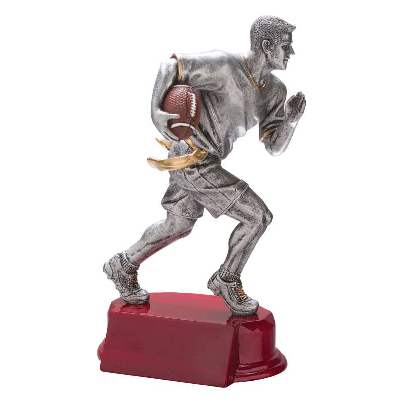 Flag Football Resin Trophy | Engraved Flag Football Award - 6.25 or 8.25 Inch Tall Decade Awards