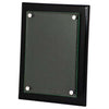 Floating Acrylic Plaque with Black Piano Finish | Engraved High Gloss Black Plaque - 8" x 10", 9" x 12" or  10.5" x 13" Decade Awards
