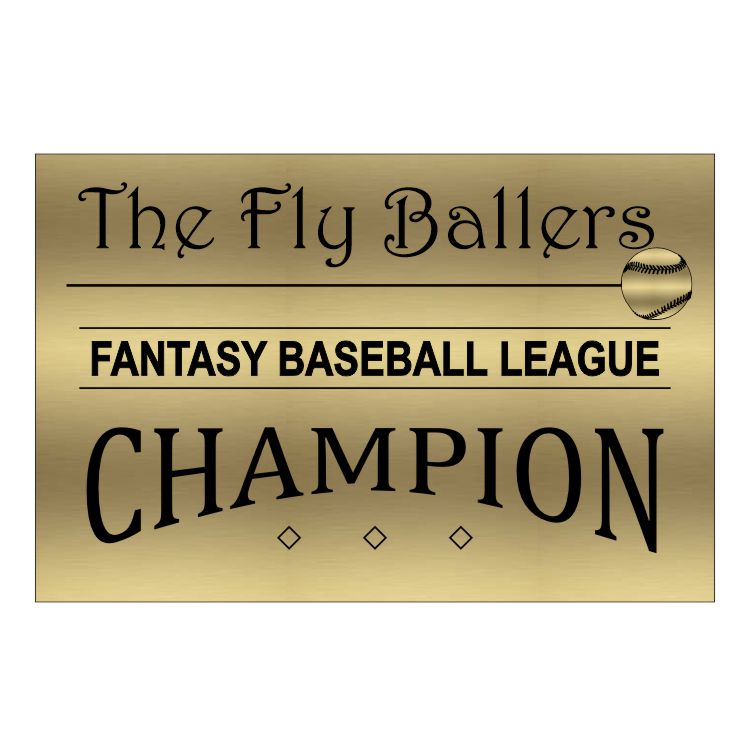 Fantasy Baseball Perpetual Trophy | Personalized Fantasy Baseball Perpetual Award | 10.5 Inches Tall