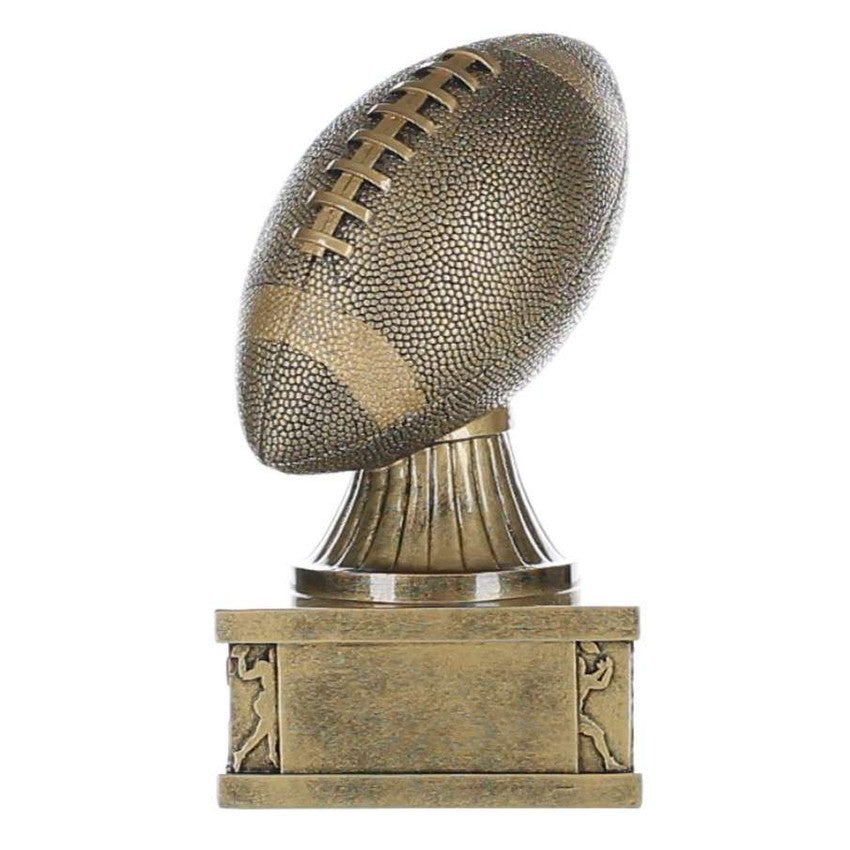 Personalized Football Trophy with Action Pedestal Design – 7 Inch Custom Engraved Football Award by Decade Awards
