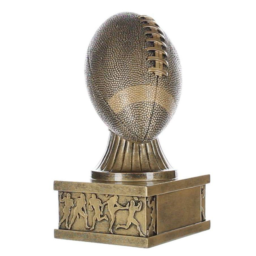 Personalized Football Trophy with Action Pedestal Design – 7 Inch Custom Engraved Football Award by Decade Awards