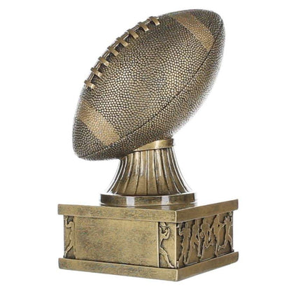 Personalized Football Trophy with Action Pedestal Design – 7 Inch Custom Engraved Football Award by Decade Awards
