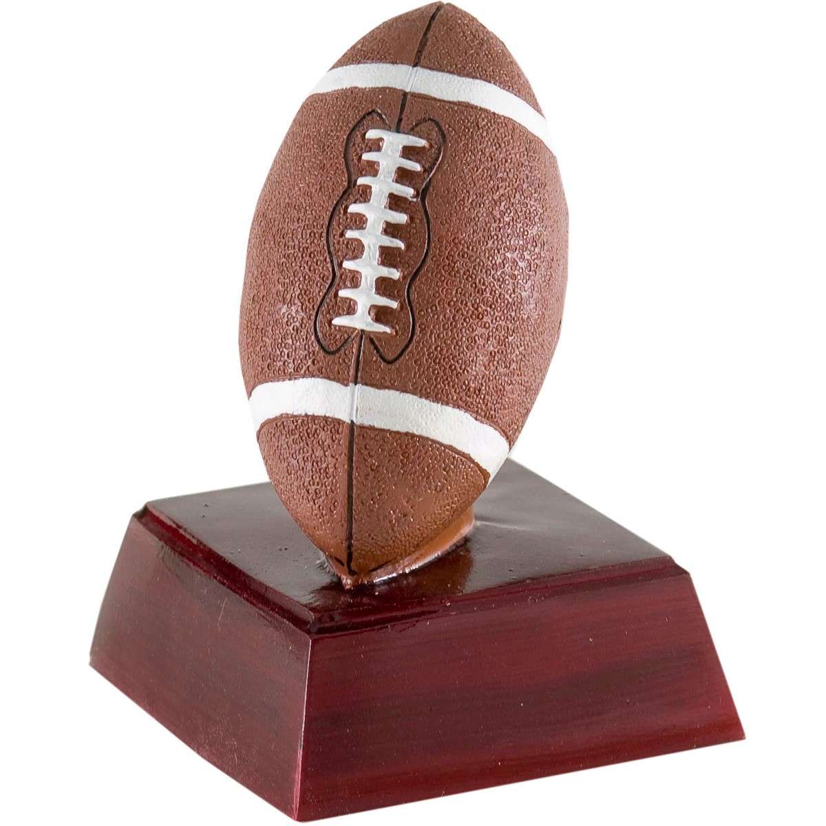 Football Color Resin Trophy | Engraved Colorful Pigskin Award - 4 Inch Tall Decade Awards
