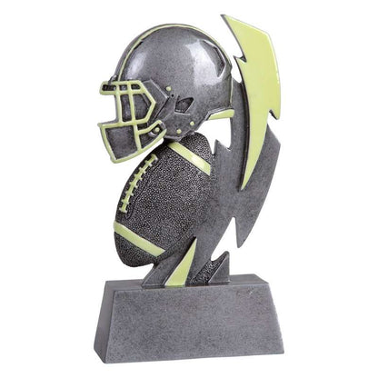 Football Glow In the Dark Trophy | Engraved Glow in the Dark Football Award - 6 Inch Tall Decade Awards