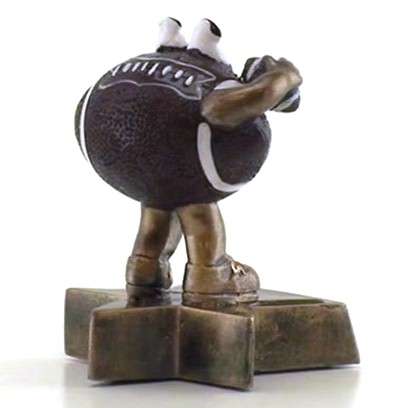 Football Lil' Buddy Trophy | Engraved Smiling Football Award - 4 Inch Tall Decade Awards