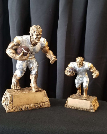 Football Monster Trophy | Engraved Gridiron Beast Award - 6.75" or 9" Decade Awards