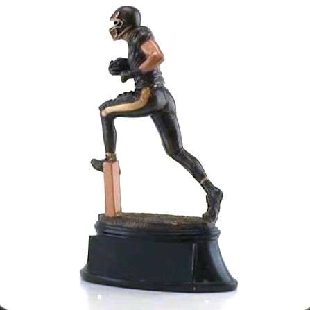 Football Power Forward Trophy | Engraved Football Runner Award - 8, 10 or 12 Inch Tall Decade Awards