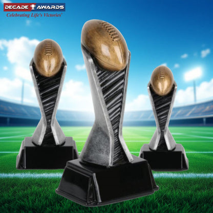 World Class Football Award | Engraved Football Tower Trophy - 6, 8 or 12 Inch Tall  Decade Awards