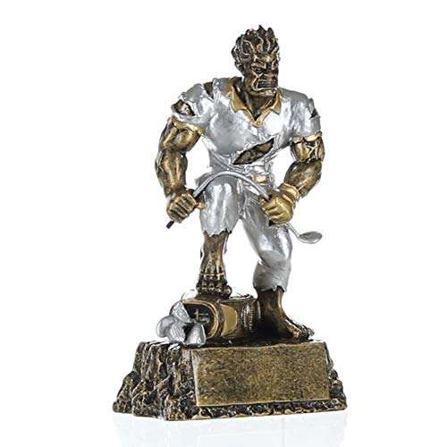 Frustrated Monster Golf Trophy | Engraved Monster Golfer Award | Golf Loser - 6.5 Inch Tall Decade Awards