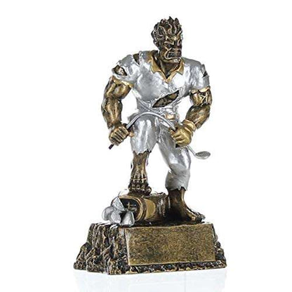 Frustrated Monster Golf Trophy | Engraved Monster Golfer Award | Golf Loser - 6.5 Inch Tall Decade Awards