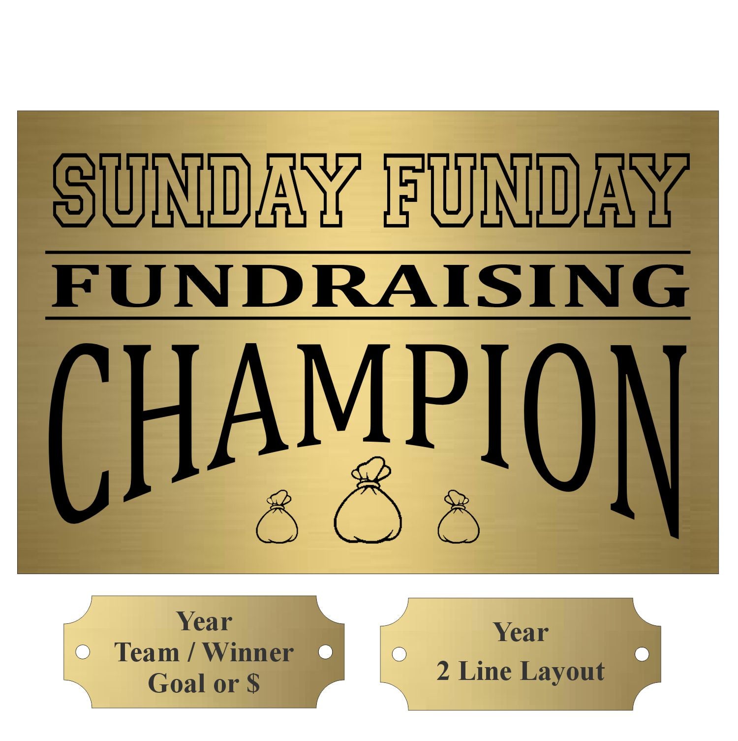 Large Monster 1st Place Perpetual Trophy | Engraved Champion Perpetual Trophy - 14.5 Inch Tall Decade 
- Fundraising Base Front Plate