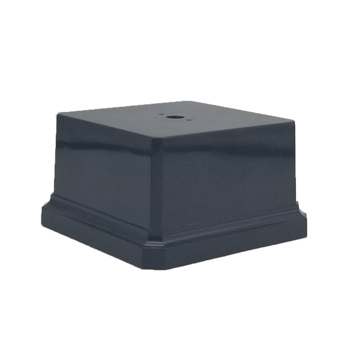Black Gloss Weighted Plastic Trophy Base - 4.5" x 4.5" Decade Awards