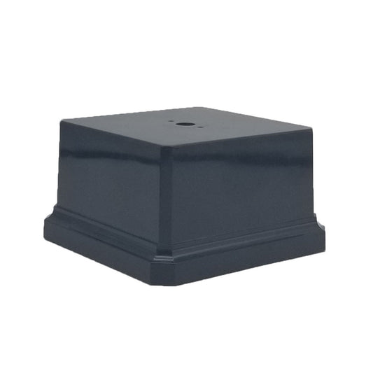 Black Gloss Weighted Plastic Trophy Base - 4.5" x 4.5" Decade Awards
