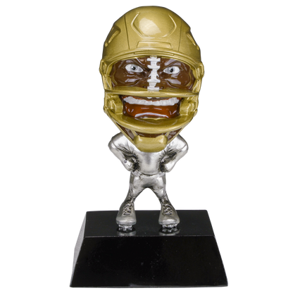 Personalized Football Trophy | Game Face Football Award | 6.25 Inch