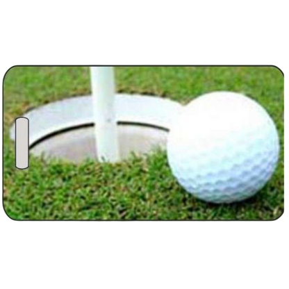 Golf Luggage Tag in 2 Sizes – Personalized Golf Bag ID Tag for Golfers and Travel – Durable Custom Design by Decade Awards