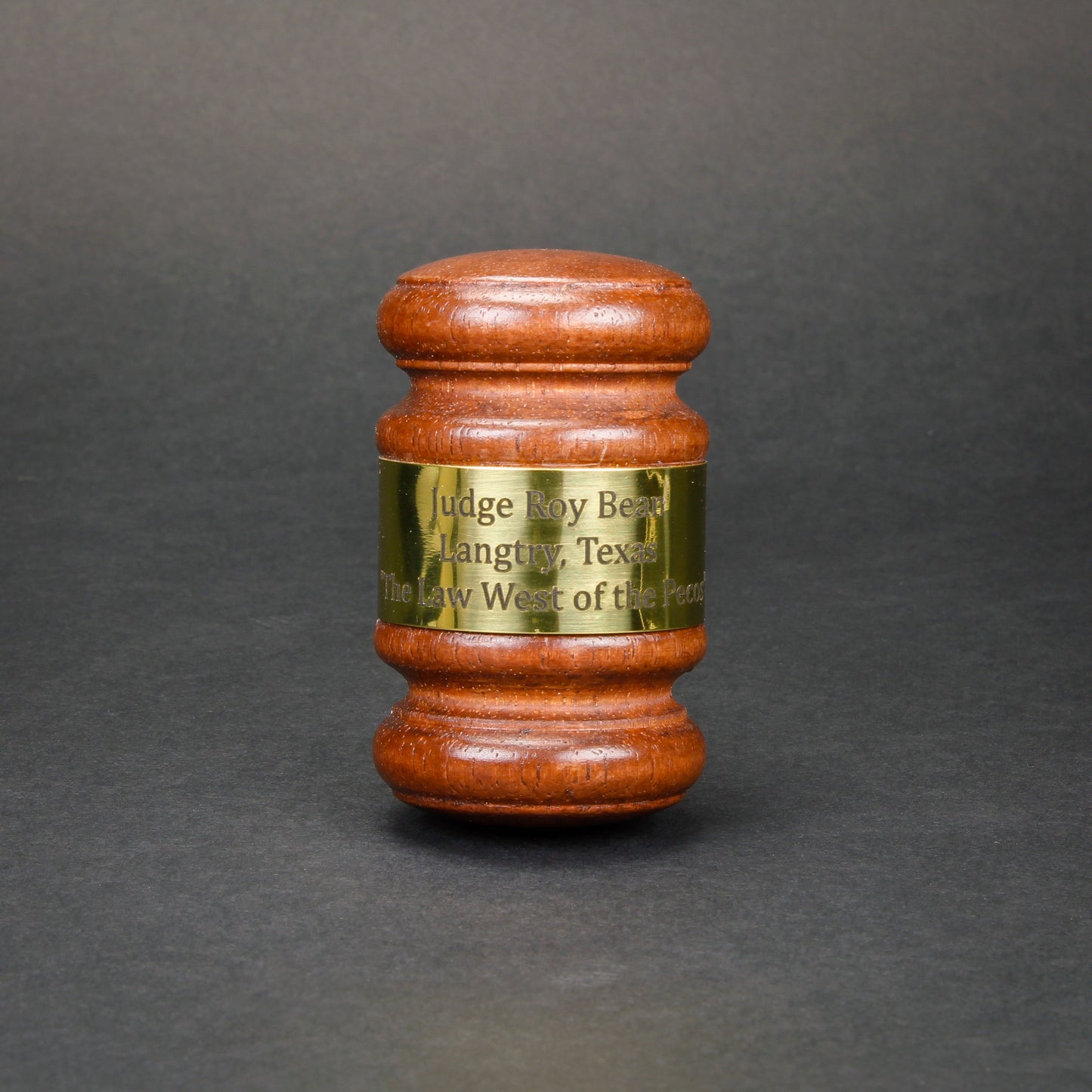 Engraved Walnut Gavel – 10 Inch Long with Custom Band - Decade Awards