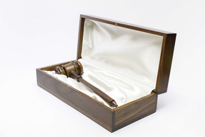 Gavel Presentation Set | Personalized Chairman Gavel - 10.5 Inch Tall Decade Awards
