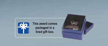 Global Crystal Rectangle Trophy | Engraved Etched Globe Crystal Award - 5", 6", 7" or 8" Tall Decade Awards