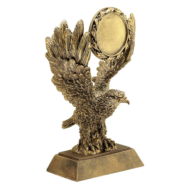 Eagle Place Trophy | 1st, 2nd or 3rd Place Awards | Personalized Gold Eagle Award | 8 Inches Tall