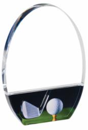 Golf Acrylic Trophy - CLEARANCE Decade Awards
