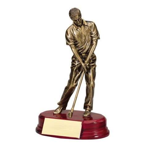 Golf Chip Shot Trophy | Engraved Male Golfer Award - 7.5", 9.75" or 11" Tall Decade Awards