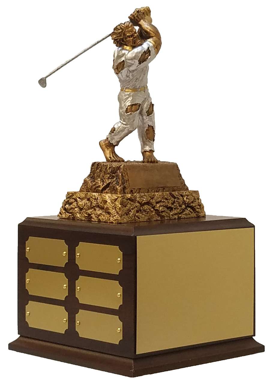 Golf Monster Perpetual Trophy | Engraved Golf Tournament Monster Perpetual Award - 13 Inch Tall Decade Awards