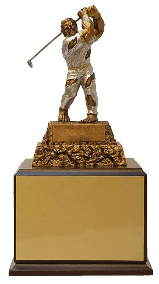 Golf Monster Perpetual Trophy | Engraved Golf Tournament Monster Perpetual Award - 13 Inch Tall Decade Awards